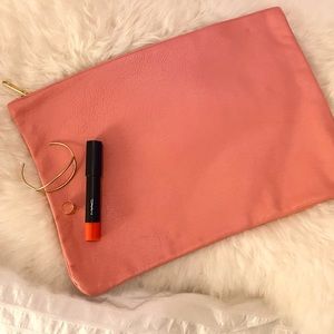 American Apparel Pink Leather Clutch